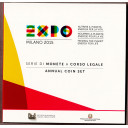 2015 - Divisionale I.P.Z.S. 9 Valori con 2 € Commemorativo Expo 2015 Milano
